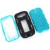 Samsung Galaxy S3 - 3 Piece Hard Plastic Silicone Hybrid Shock Proof Drop KickStand Protective Phone Cover Case - Black Blue